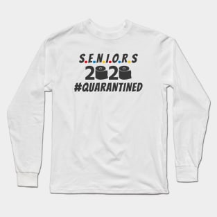 Seniors Class of 2020 Quarantined Wine Design Long Sleeve T-Shirt